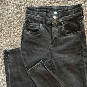 [BLANK NYC] High-Waisted Skinny Black Jeans